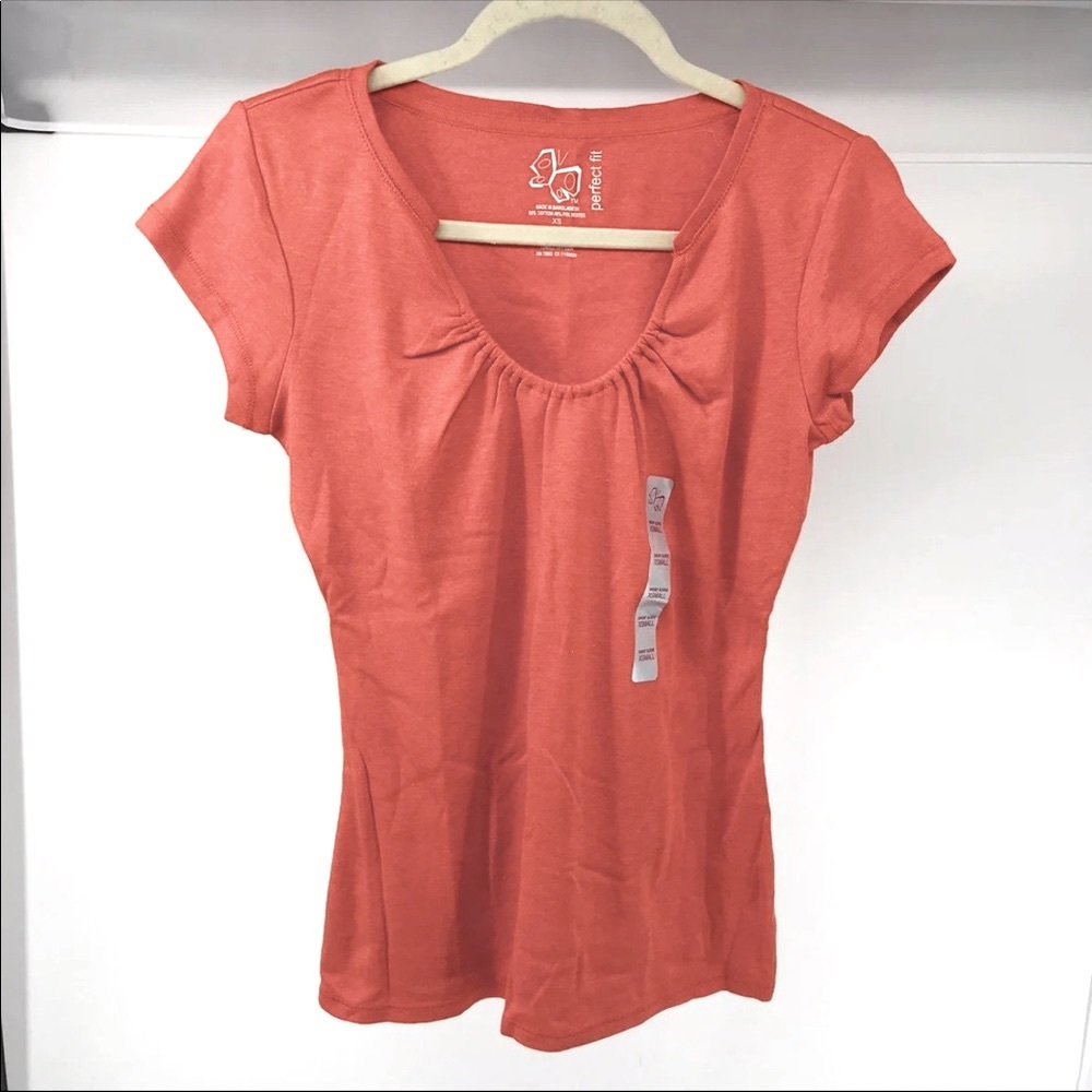 ❤️NEW Red Perfect fit Stretch T-Shirt Top XS